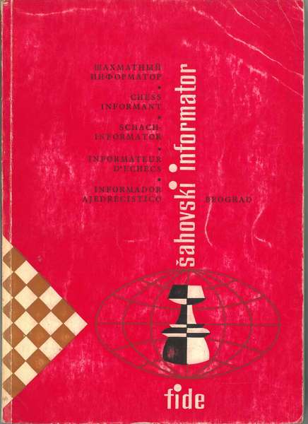Sahovski informator / Chess informant / Schachinformator / Informateur d'echecs …