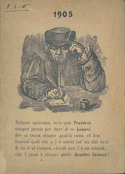 Al duttòur Truvlein. Luneri per l'Ann 1905 prezedù da un …