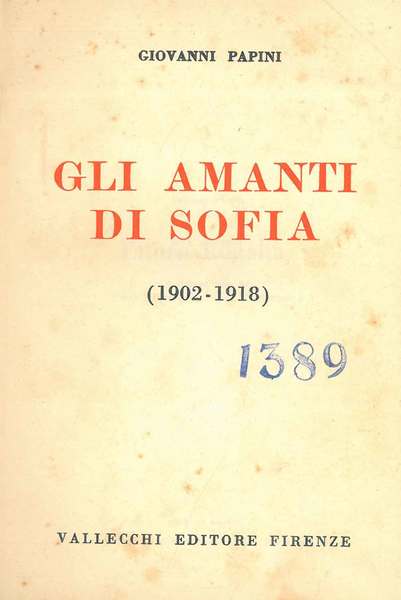 Gli amanti di Sofia (1902-1918)