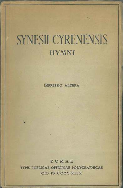 Synesii Cyrenensis Hymni