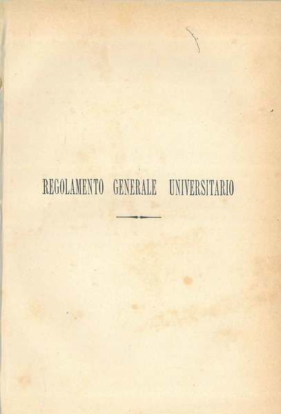 Regolamento generale universitario