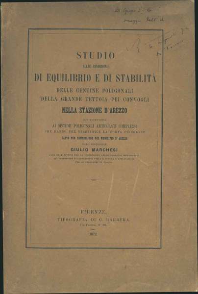 Studio sulle condizioni di equilibrio e di stabilità delle centine …