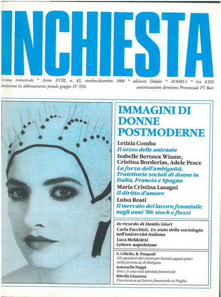 Immagini di donne postmoderne in Inchiesta n. 82, 1988 direttore …
