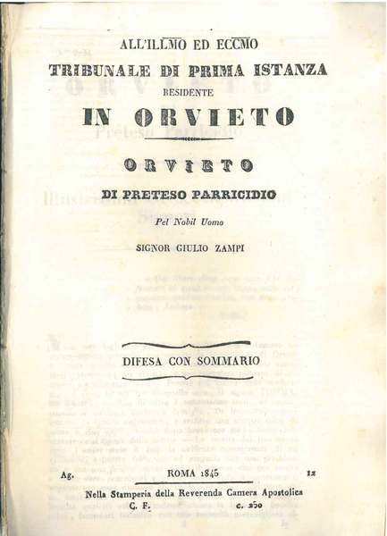 All' illmo ed eccmo tribunale di prima istanza residente in …