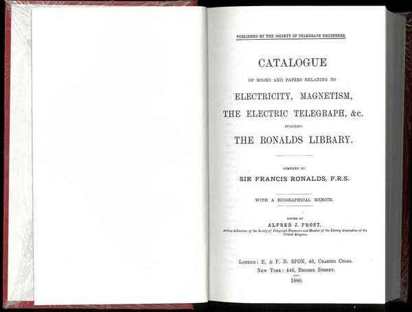 Catalogue of books and papers relating to electricity, magnetism, the …