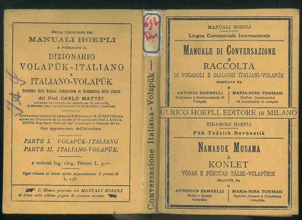 Manuale di Conversazione e raccolta di vocaboli e dialoghi italiani-volapuk