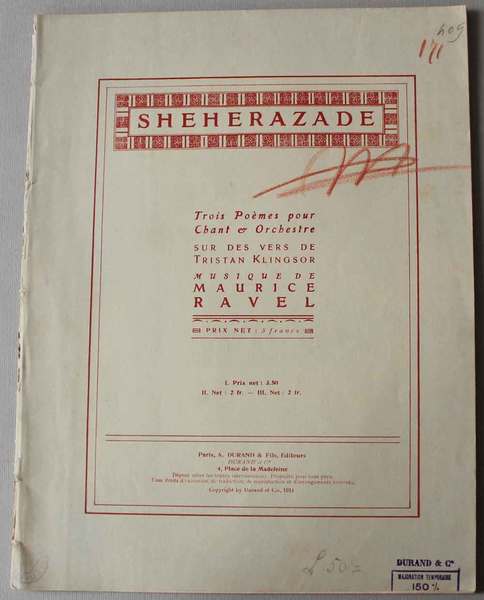 Trois poemes pour chant et orchestre sur des vers de …