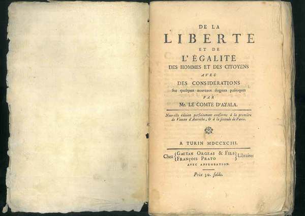 De la liberté et de l'égalité des hommes et des …