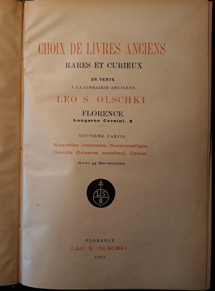 Choix de livres anciens rares et curieux en vente a …