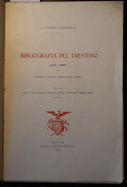 Bibliografia del Trentino (1475-1903).