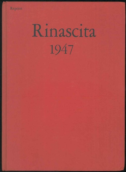 La Rinascita. 1947.