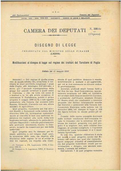 Disegno di legge: n. 338 e 338 bis sul regime …