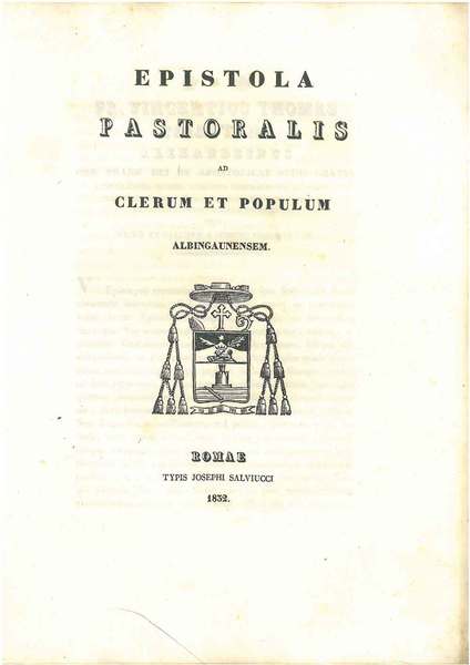 Epistola pastoralis ad clerum et populum albigaunensem