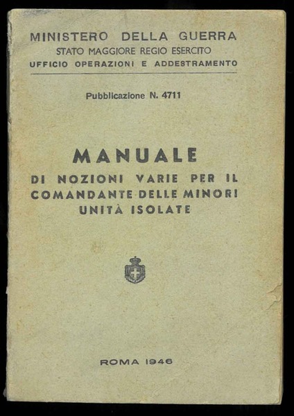 Manuale di nozioni varie per il comandante delle minori unità …
