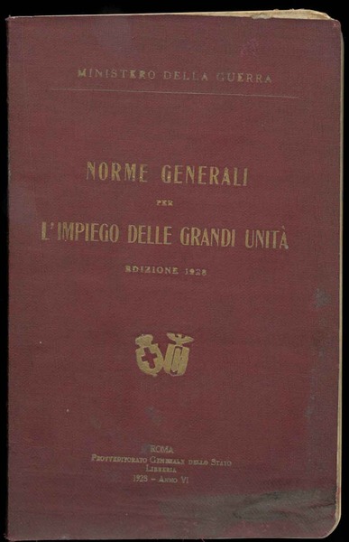 Norme generali per l'impiego delle grandi unità.