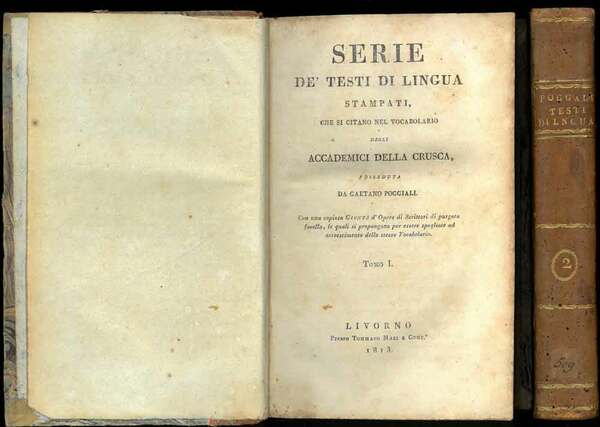 Serie de' Testi di lingua stampati, che si citano nel …