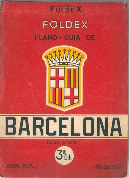 Plano - Guia de Barcelona. Escala 1/10.000