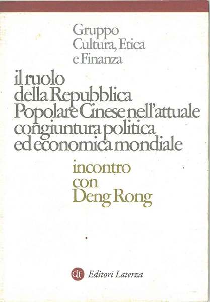 Il ruolo della Repubblica Popolare Cinese nell'attuale congiuntura politica ed …