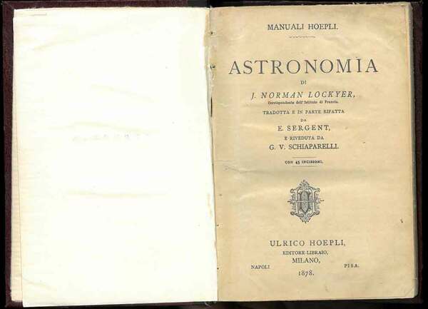 Astronomia. Tradotta e in parte rifatta da E. Sergent e …