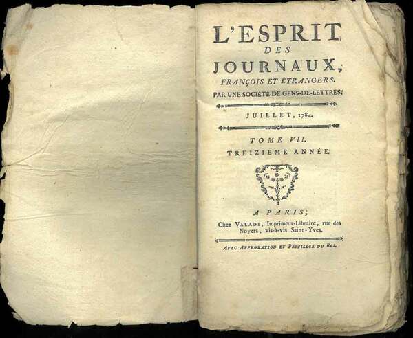 L'Esprit des journaux, francois et étrangers. Par une société de …