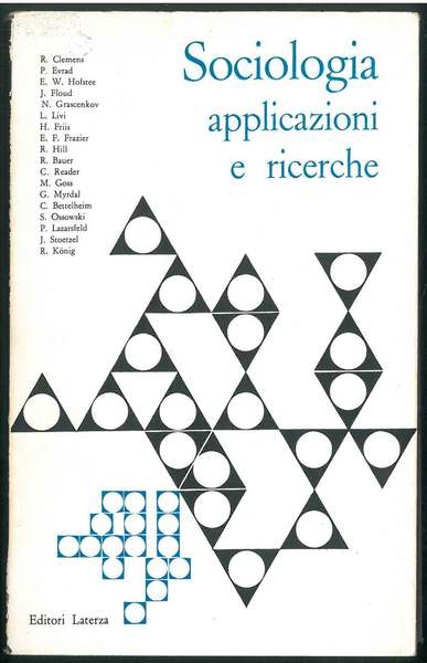 Atti del IV Congresso mondiale di sociologia. Sociologia: applicazioni e …