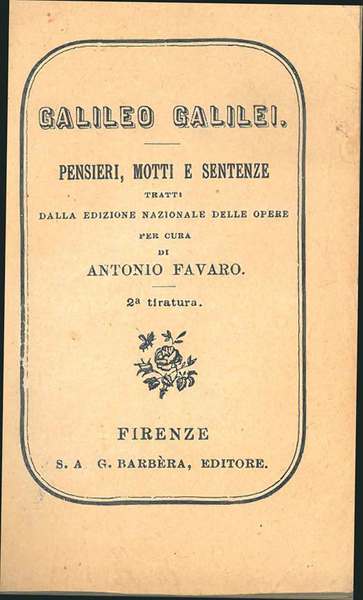 Pensieri, motti e sentenze tratti dalla edizione nazionale delle opere, …