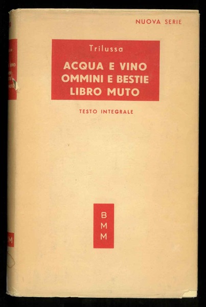 Acqua e vino ommini e bestie libro muto.