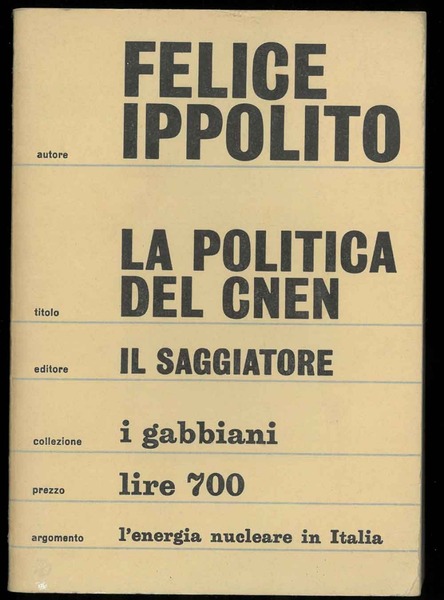 La politica del CNEN (1960-63).