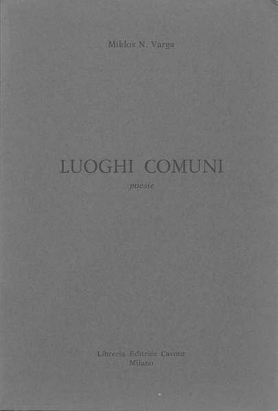 Luoghi comuni. Poesie