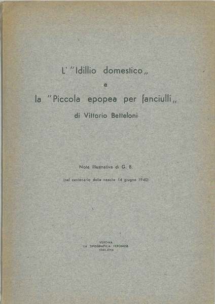 L' "idillio domestico" e la "Piccola epopea per fanciulli" di …