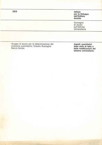 Aspetti quantitativi dello stato di fatto e delle modificazioni del …