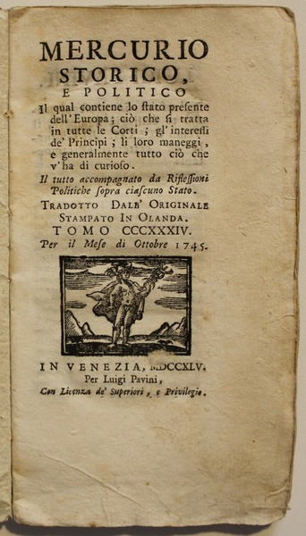 Mercurio storico e politico in qual contiene lo stato presente …