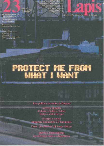 Lapis. Percorsi della riflessione femminile. Trimestrale, n. 23, settembre 1994