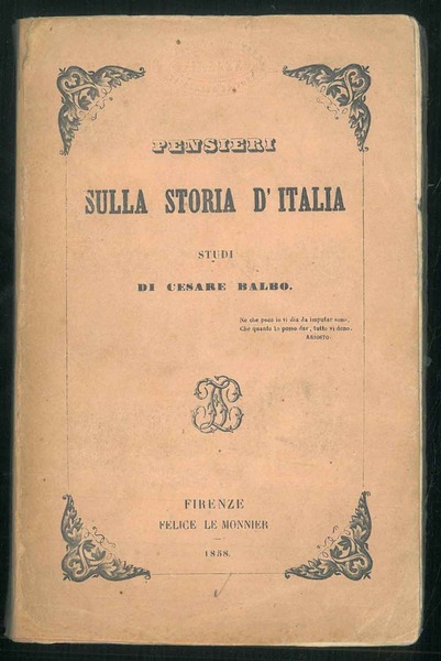 Pensieri sulla storia d'Italia
