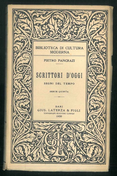 Scrittori d'oggi. Segni del tempo