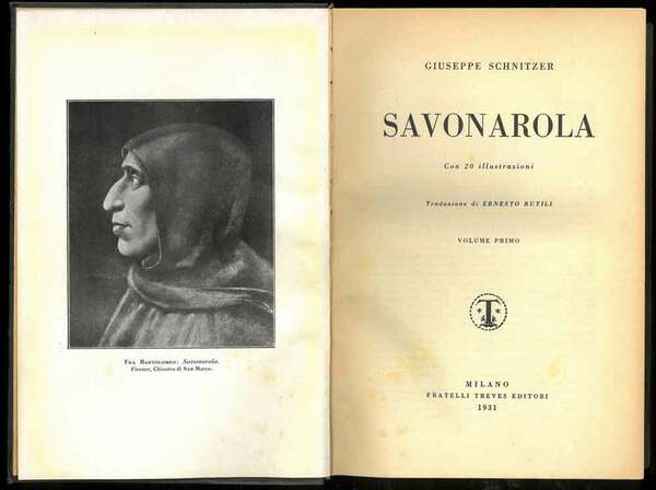 Savonarola. Traduzione di Ernesto Rutili