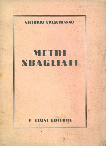 Metri sbagliati