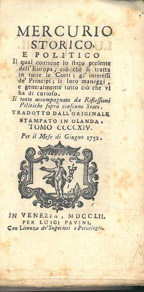 Mercurio storico e politico il quale contiene lo stato presente …