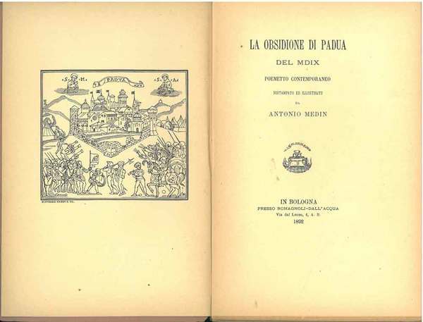 La obsidione di Padua del MDIX. Poemetto contemporaneo ristampato ed …