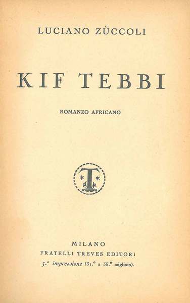 Kif Tebbi. Romanzo africano