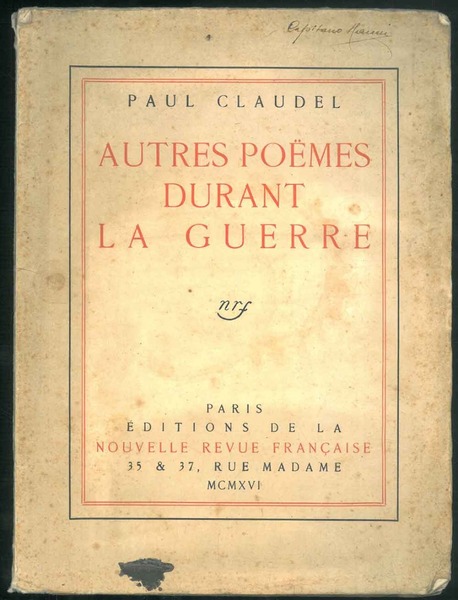 Autres poemes durant la guerre.