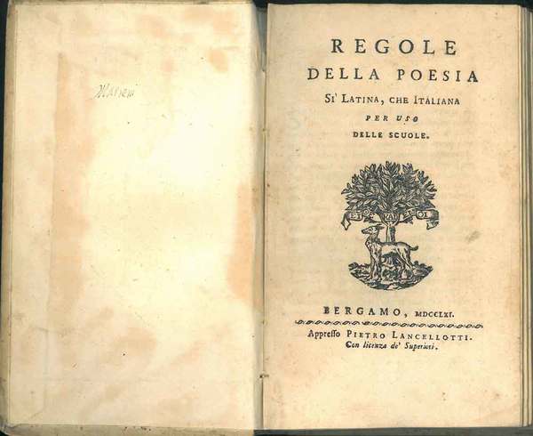 Regole della poesia si latina, che italiana per uso delle …