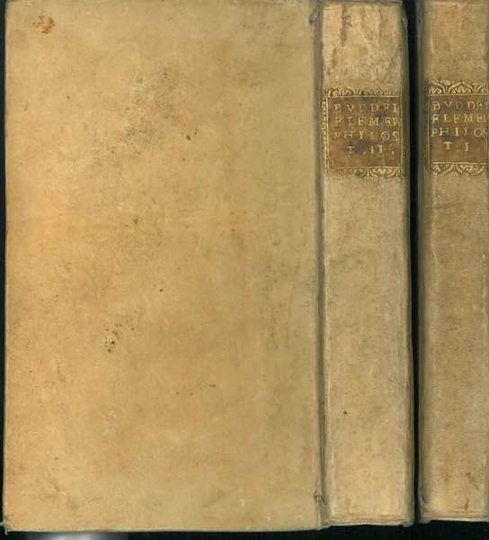 Io. Francisci Buddei, P.P. Elementa philosophiae instrumentalis, seu institutionum philosophiae …