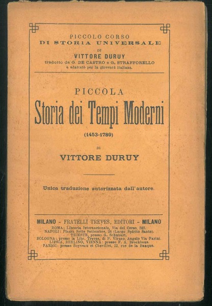 Piccola storia dei tempi moderni 1453-1789