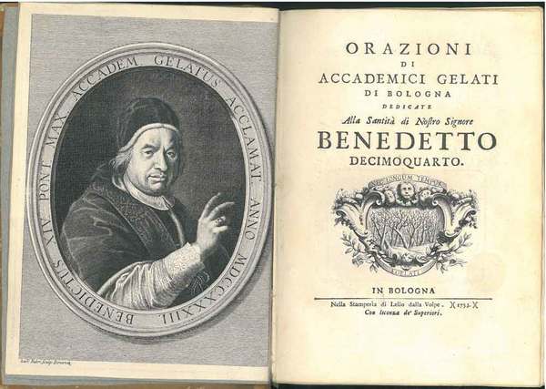 Orazioni di Accademici Gelati di Bologna dedicate alla Santità di …