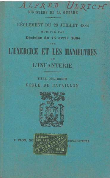 Réglement du 29 juillet 1884 modifié par décision du 15 …