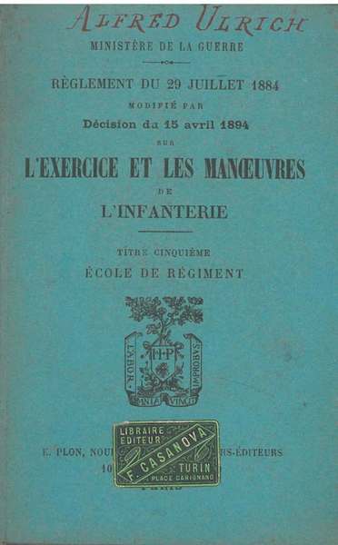 Réglement du 29 juillet 1884 modifié par décision du 3 …