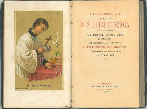 I tratti principali della vita di S. Luigi Gonzaga brevemente …