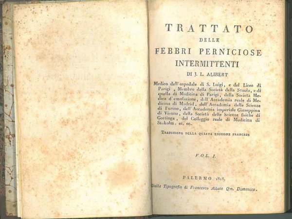 Trattato delle febbri perniciose intermittenti