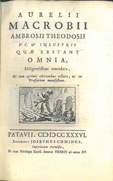 Aurelii Macrobii Ambrosii Theodosii V.C. & inlustris quae exstant omnia, …